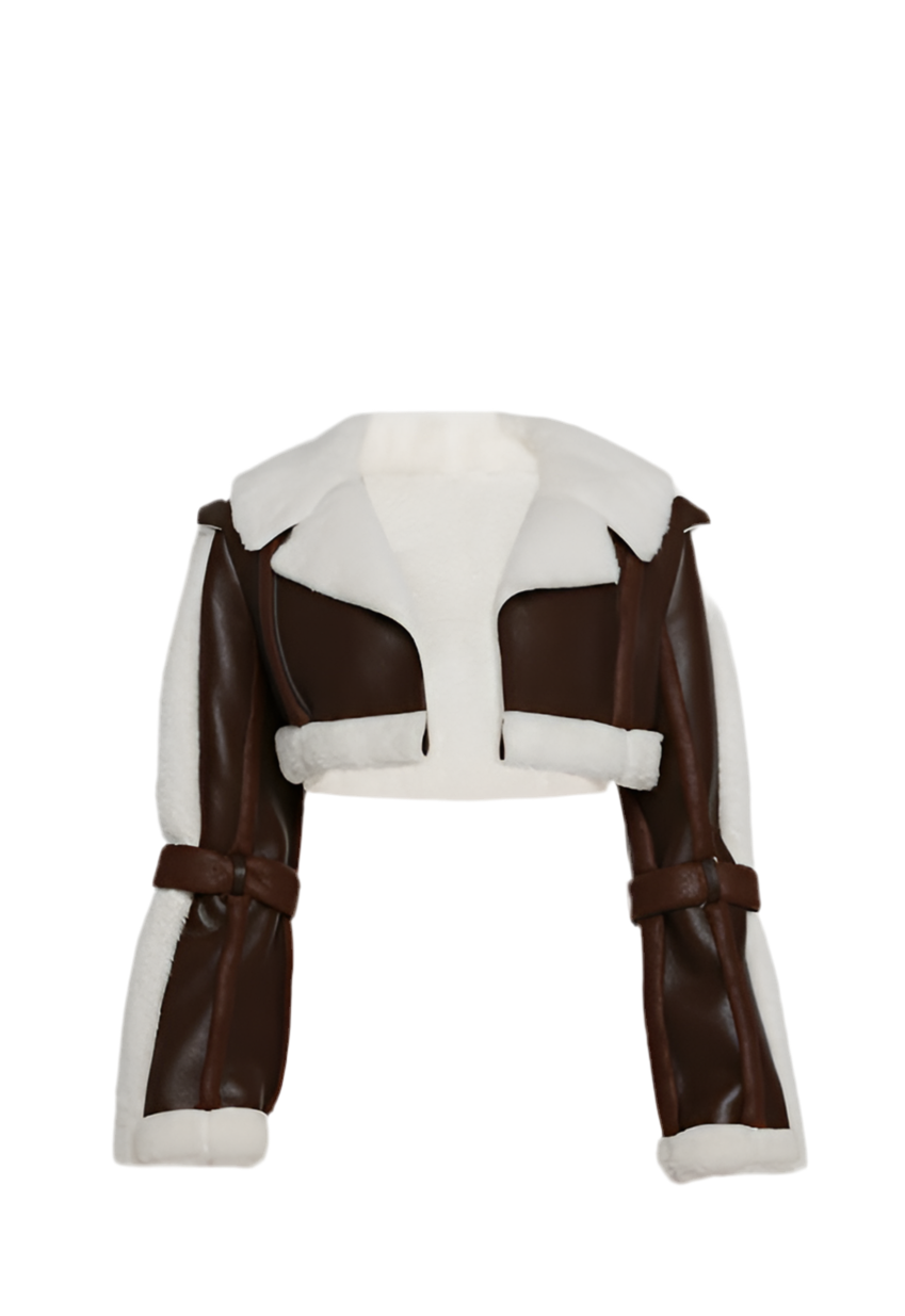 Luxe Sherpa Cropped Jacket