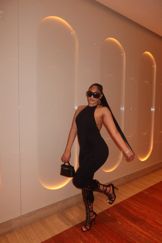 Deep V BackLess Jumpsuit