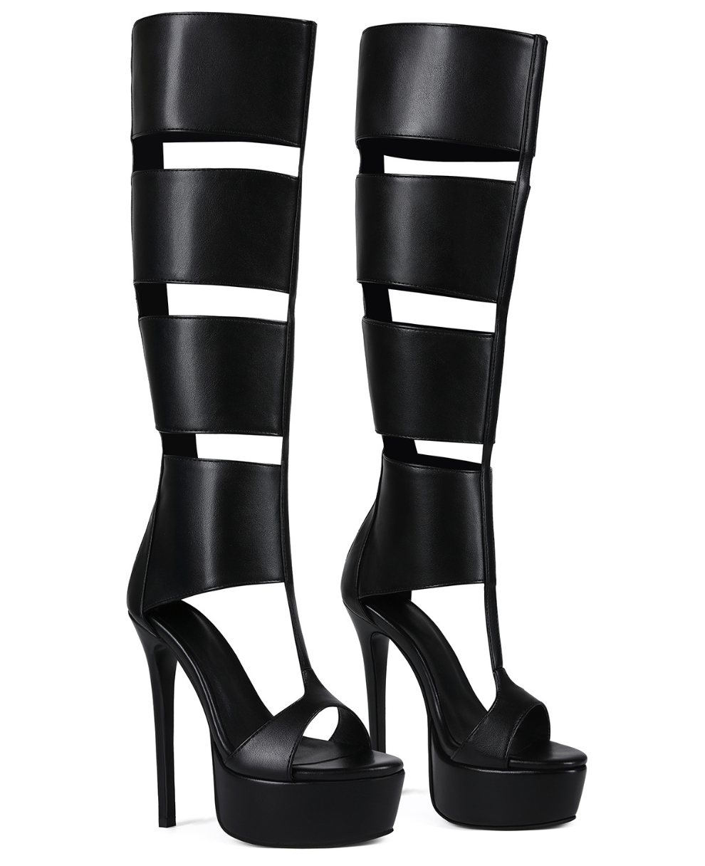 Tall Leather Platforms