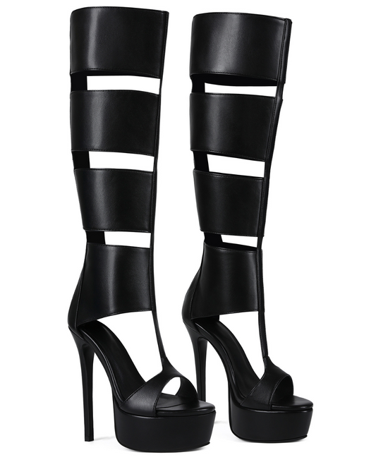 Tall Leather Platforms